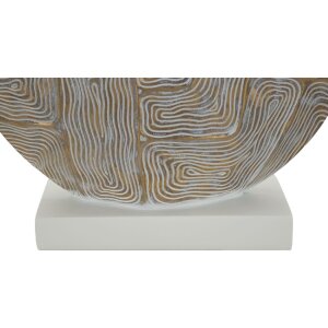 Stolní lampa Mauro Ferretti Eklipsen E27 Ø 38x64 cm zlatá bílá
