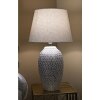Stolní lampa Mauro Ferretti wave E27 Ø 35x65 cm stříbrná bílá