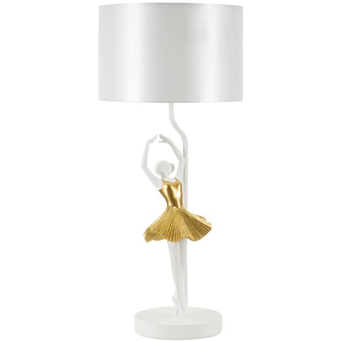 Mauro Ferretti stolní lampa dancer E27 Ø 28x64 cm zlatá bílá