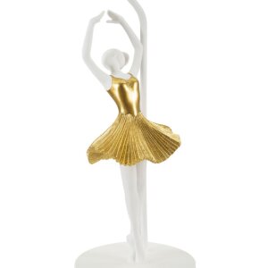 Mauro Ferretti stolní lampa dancer E27 Ø 28x64 cm zlatá bílá