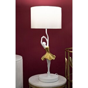 Mauro Ferretti stolní lampa dancer E27 Ø 28x64 cm zlatá bílá