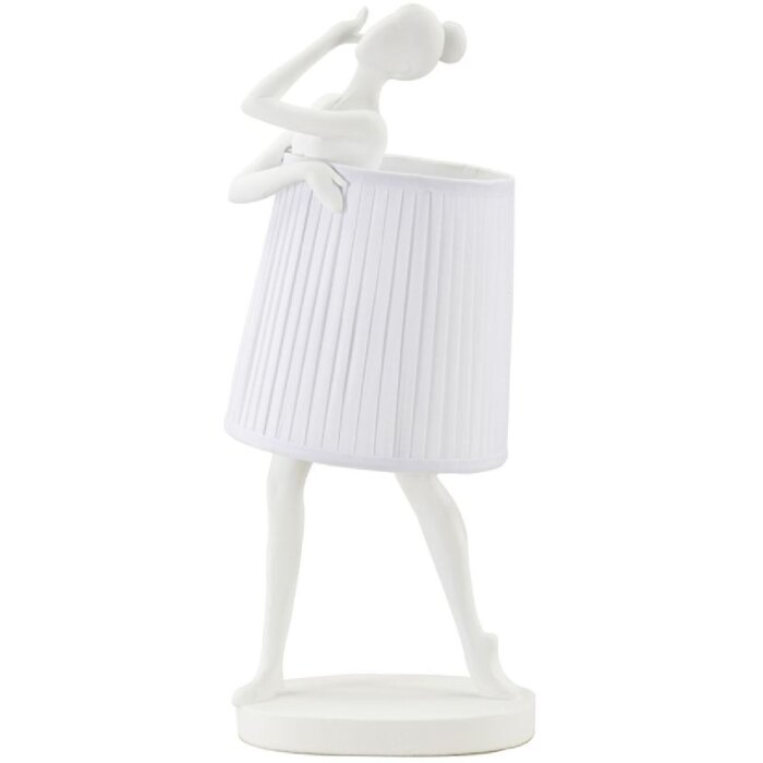 Stolní lampa Mauro Ferretti Ballet E14 Ø 29x25x62,5 cm bílá