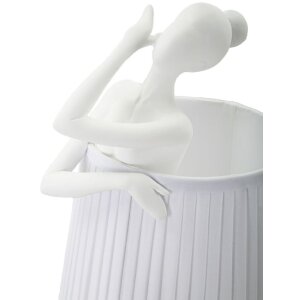 Stolní lampa Mauro Ferretti Ballet E14 Ø 29x25x62,5 cm bílá