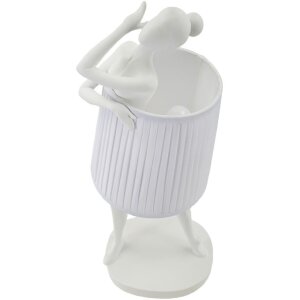 Stolní lampa Mauro Ferretti Ballet E14 Ø 29x25x62,5 cm bílá