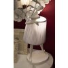 Stolní lampa Mauro Ferretti Ballet E14 Ø 29x25x62,5 cm bílá
