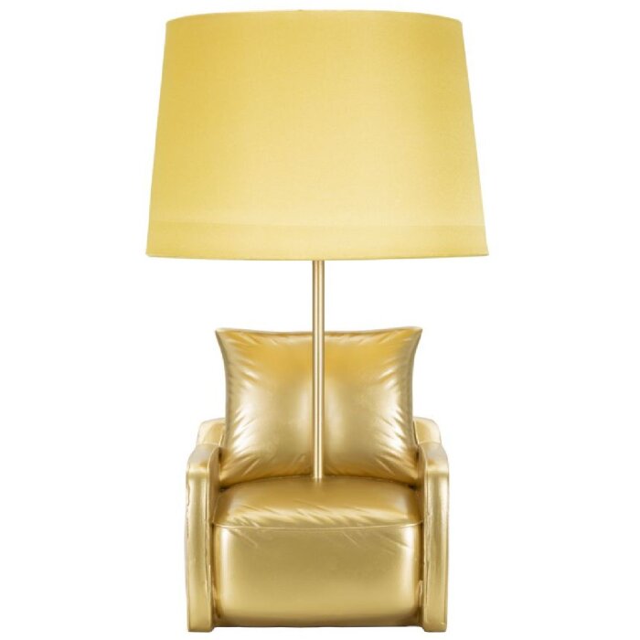 Stolní lampa Mauro Ferretti z poloviny století E27 26x46 cm zlatá
