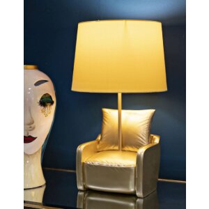 Stolní lampa Mauro Ferretti z poloviny století E27 26x46 cm zlatá
