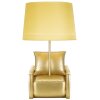 Stolní lampa Mauro Ferretti z poloviny století E27 26x46 cm zlatá