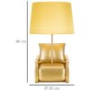 Stolní lampa Mauro Ferretti z poloviny století E27 26x46 cm zlatá