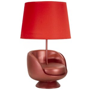 Stolní lampa Mauro Ferretti z poloviny století E27 26x43 cm červená