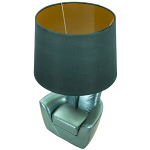 Stolní lampa Mauro Ferretti z poloviny století E27 26x43 cm tyrkysová