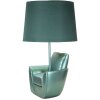 Stolní lampa Mauro Ferretti z poloviny století E27 26x43 cm tyrkysová
