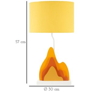 Mauro Ferretti stolní lampa Color E27 30x57 cm žlutá