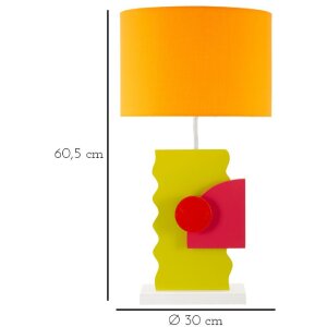 Mauro Ferretti stolní lampa Color E27 30x60,5 cm vícebarevná