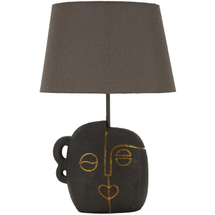 Mauro Ferretti stolní lampa Tribal E27 Ø 30,5x46 cm hnědá zlatá