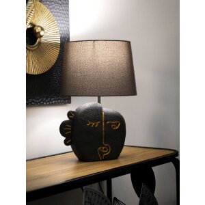 Mauro Ferretti stolní lampa Tribal E27 Ø 27,5x39,5 cm hnědá zlatá