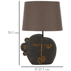 Mauro Ferretti stolní lampa Tribal E27 Ø 27,5x39,5 cm hnědá zlatá