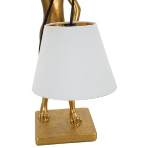 Mauro Ferretti stolní lampa Zajíččí osada E14 26x16x47 cm zlatá bílá