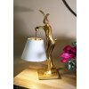 Mauro Ferretti stolní lampa Zajíččí osada E14 26x16x47 cm zlatá bílá