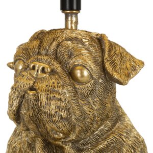 Mauro Ferretti stolní lampa pes E27 Ø 26x43,8 cm zlatá černá