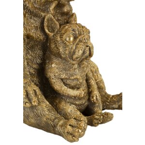 Mauro Ferretti stolní lampa pes E27 Ø 26x43,8 cm zlatá černá