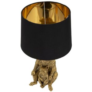 Mauro Ferretti stolní lampa pes E27 Ø 26x43,8 cm zlatá černá