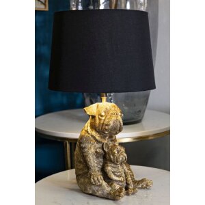 Mauro Ferretti stolní lampa pes E27 Ø 26x43,8 cm zlatá černá