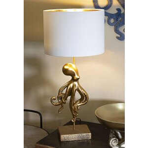Mauro Ferretti stolní lampa chobotnice E27 Ø 30,5x64,5 cm zlatá bílá