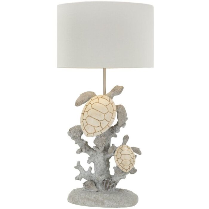 Mauro Ferretti stolní lampa želva E27 Ø 30,5x63,5 cm bílá šedá