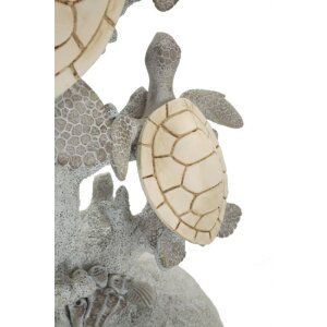 Mauro Ferretti stolní lampa želva E27 Ø 30,5x63,5 cm bílá šedá