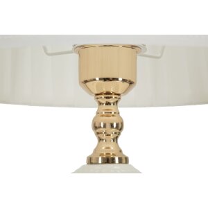 Mauro Ferretti stolní lampa Caserta E27 Ø 30x57 cm bílá zlatá