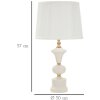 Mauro Ferretti stolní lampa Caserta E27 Ø 30x57 cm bílá zlatá