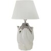 Mauro Ferretti stolní lampa Shiney E27 Ø 30x51 cm bílá stříbrná