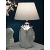 Mauro Ferretti stolní lampa Shiney E27 Ø 30x51 cm bílá stříbrná
