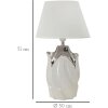 Mauro Ferretti stolní lampa Shiney E27 Ø 30x51 cm bílá stříbrná