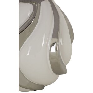 Mauro Ferretti stolní lampa Shiney E27 Ø 30x42 cm bílá stříbrná