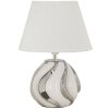 Mauro Ferretti stolní lampa Shiney E27 Ø 30x42 cm bílá stříbrná