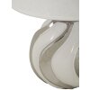 Mauro Ferretti stolní lampa Shiney E27 Ø 30x42 cm bílá stříbrná