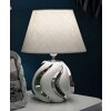 Mauro Ferretti stolní lampa Shiney E27 Ø 30x42 cm bílá stříbrná