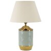 Mauro Ferretti stolní lampa Kapstadt E27 30x47 cm světle modrá zlatá