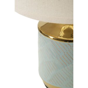 Mauro Ferretti stolní lampa Kapstadt E27 25x40 cm světle modrá zlatá