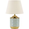Mauro Ferretti stolní lampa Kapstadt E27 25x40 cm světle modrá zlatá