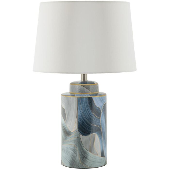 Mauro Ferretti stolní lampa Keramická elegance E27 Ø 40x64 cm modrá