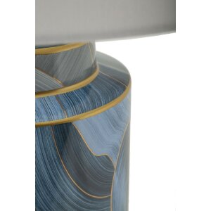 Mauro Ferretti stolní lampa Keramická elegance E27 Ø 40x64 cm modrá