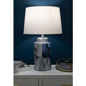 Mauro Ferretti stolní lampa Keramická elegance E27 Ø 40x64 cm modrá