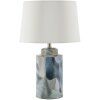Mauro Ferretti stolní lampa Keramická elegance E27 Ø 40x64 cm modrá