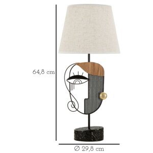 Mauro Ferretti stolní lampa Pikassy E27 Ø 29,8x64,8 cm vícebarevná