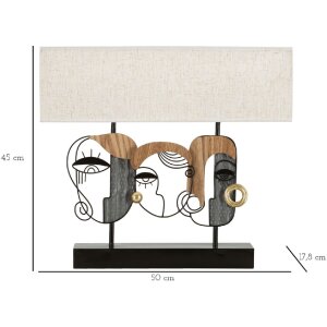 Mauro Ferretti stolní lampa Pikassy Plus E27 50x17,8x45 cm vícebarevná