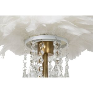 Mauro Ferretti stolní lampa Diamon E27 Ø 30x55 cm bílá zlatá