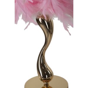 Mauro Ferretti stolní lampa Cart E27 Ø 25x47 cm růžová zlatá
